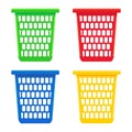 Laundry basketÃÂ  on white background vector